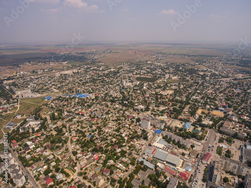 Aerial view of the Saki city. Crimea. © chocolatefather