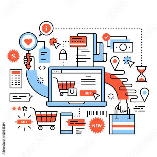 Ecommerce business concept