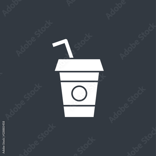 Disposable coffee cup icon 