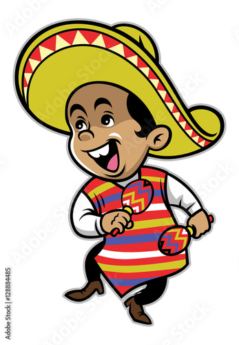 Mexican boy mascot