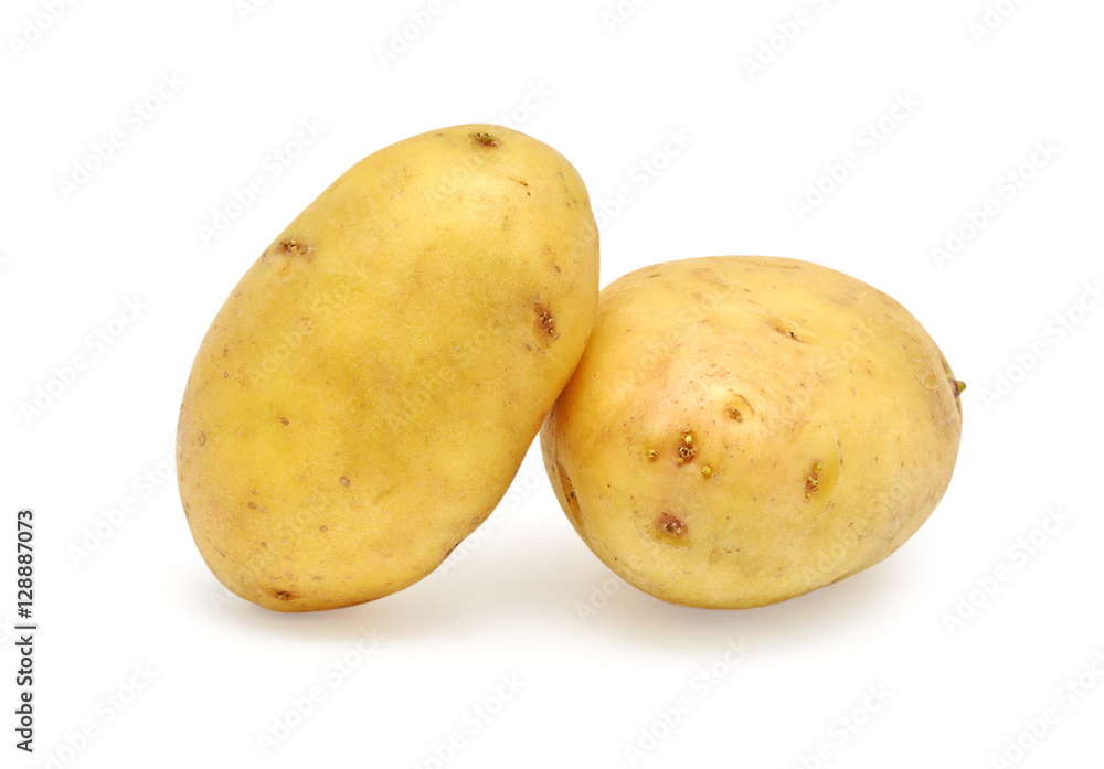 Potatoes isolated on white background Potatoes isolated on white background