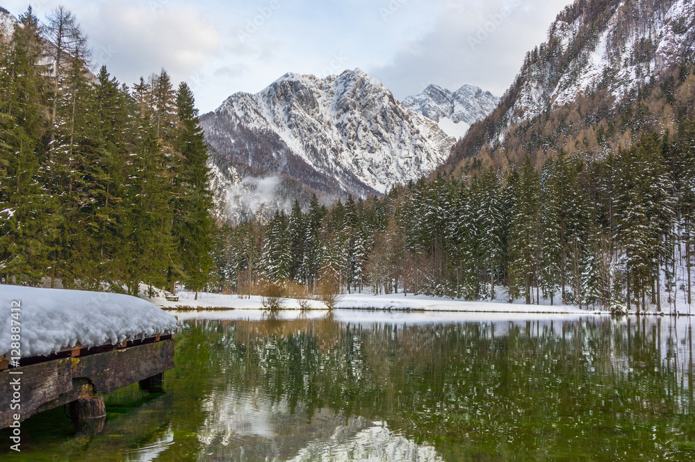 Beautiful Mountain Landscape At Winter