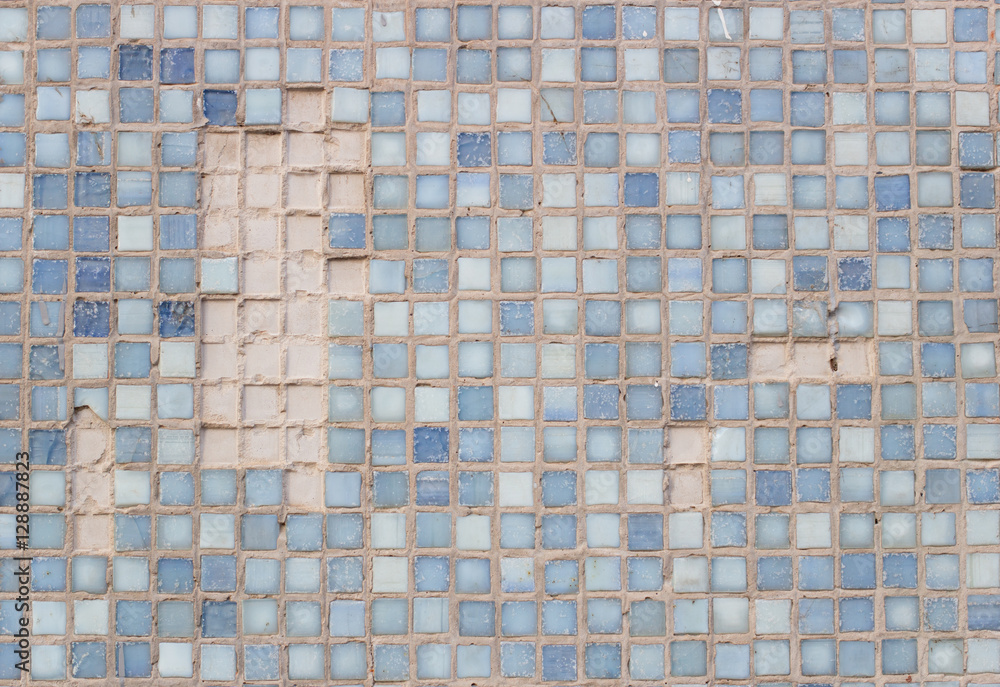 Fototapeta premium Gray background tiles of a mosaic