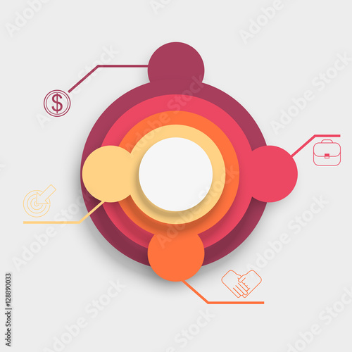 Layered pie chart template