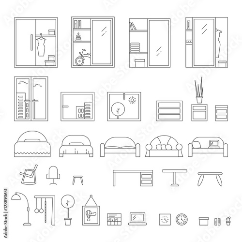 Big set of icons line the interior.