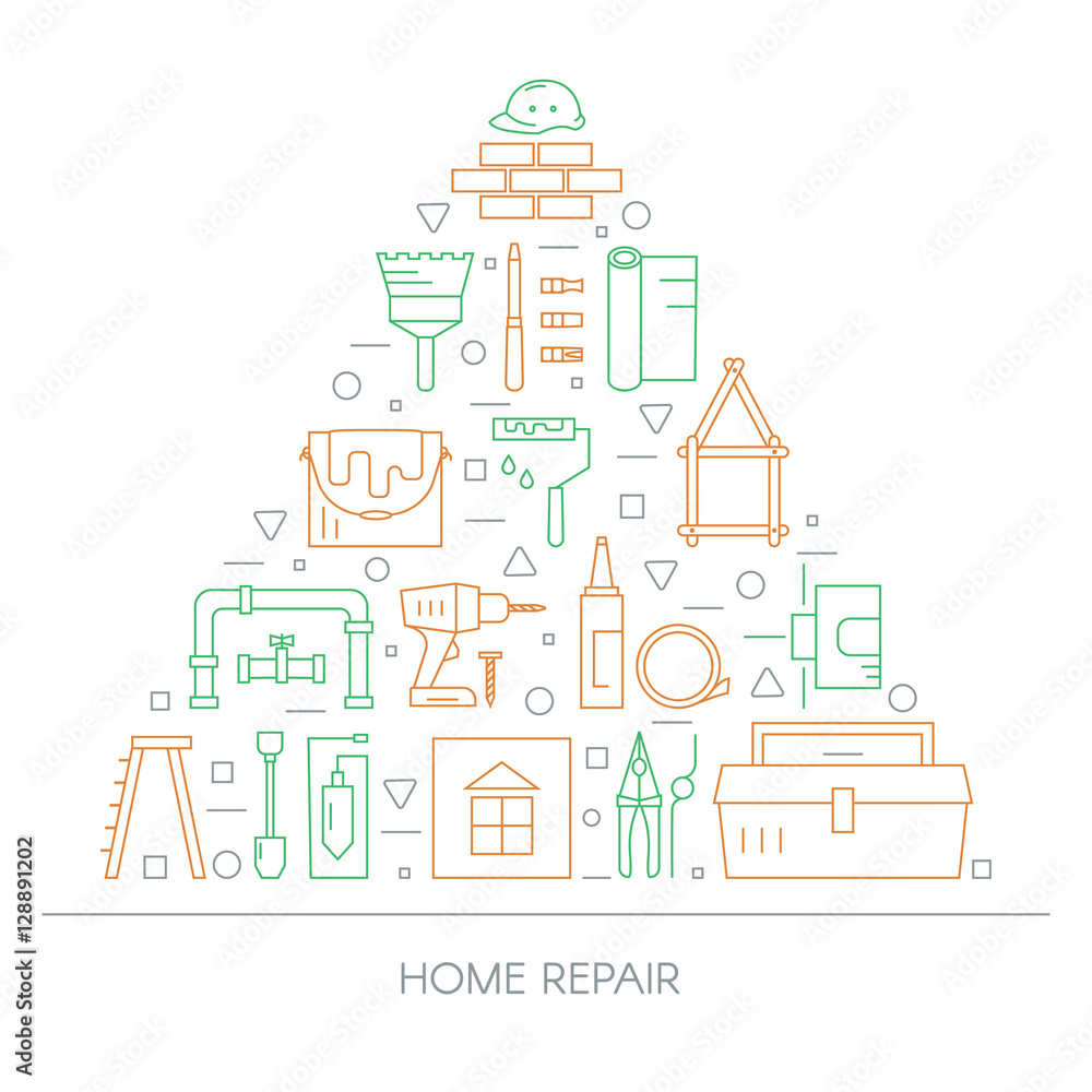 Home repair icons.