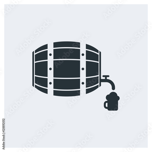 Barrel beer icon