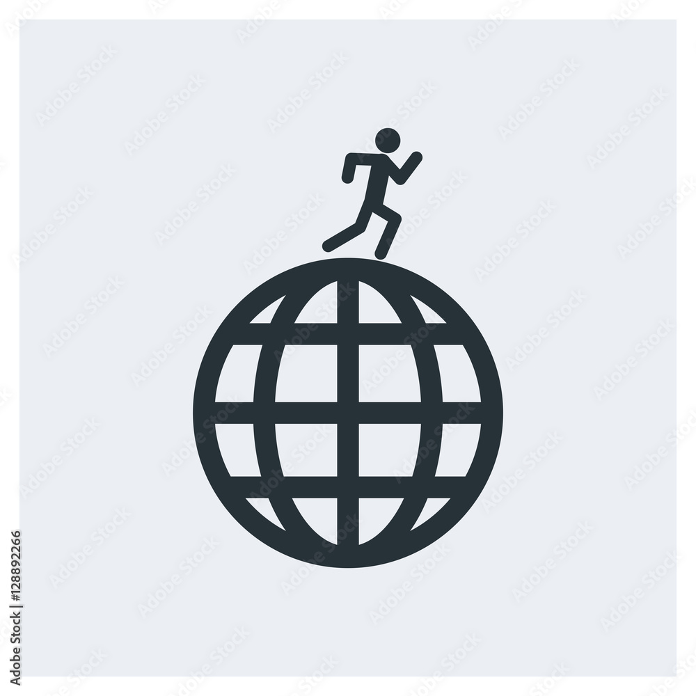 Fototapeta premium Travel world icon