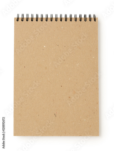 Notepad isolated on white background