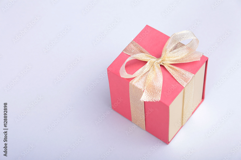 Gift boxes with bow on gray background Gift boxes with bow on gray background