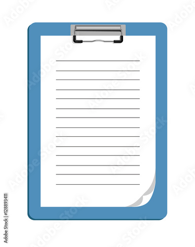 Vector image of a clipboard