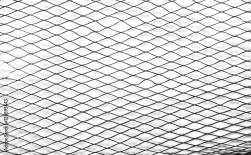 Plastic mesh / View of plastic mesh on white background.