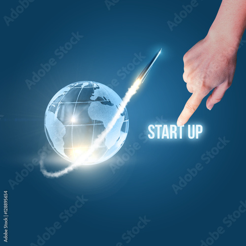 Quadro em tela launch of new start up