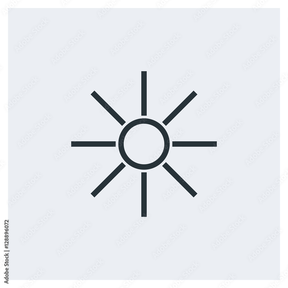 Sunny icon, summer icon Sunny icon, summer icon