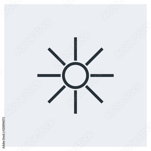 Sunny icon, summer icon