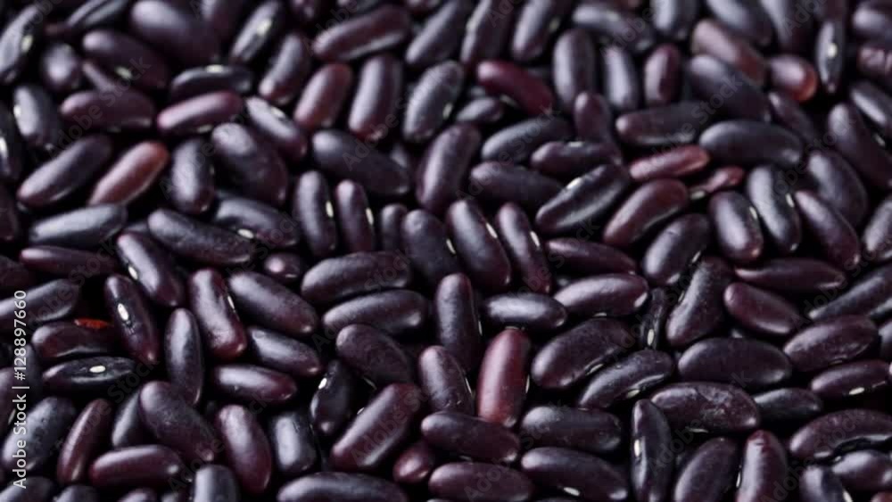 Rotating raw red beans. Vegan healthy nutrition Rotating raw red beans. Vegan healthy nutrition