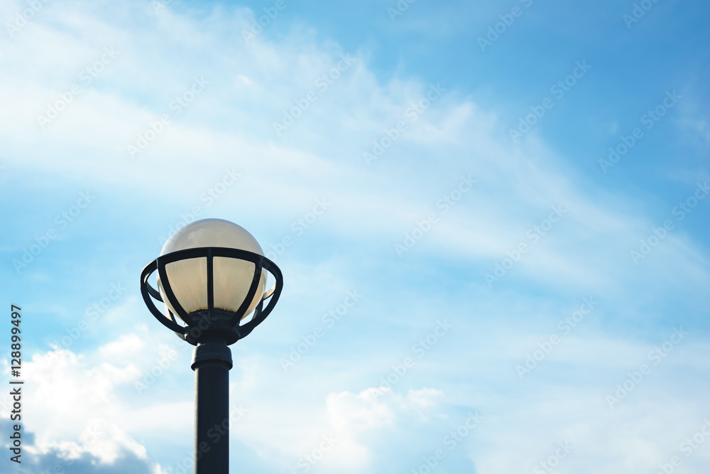 Street lamp in the sky Street lamp in the sky