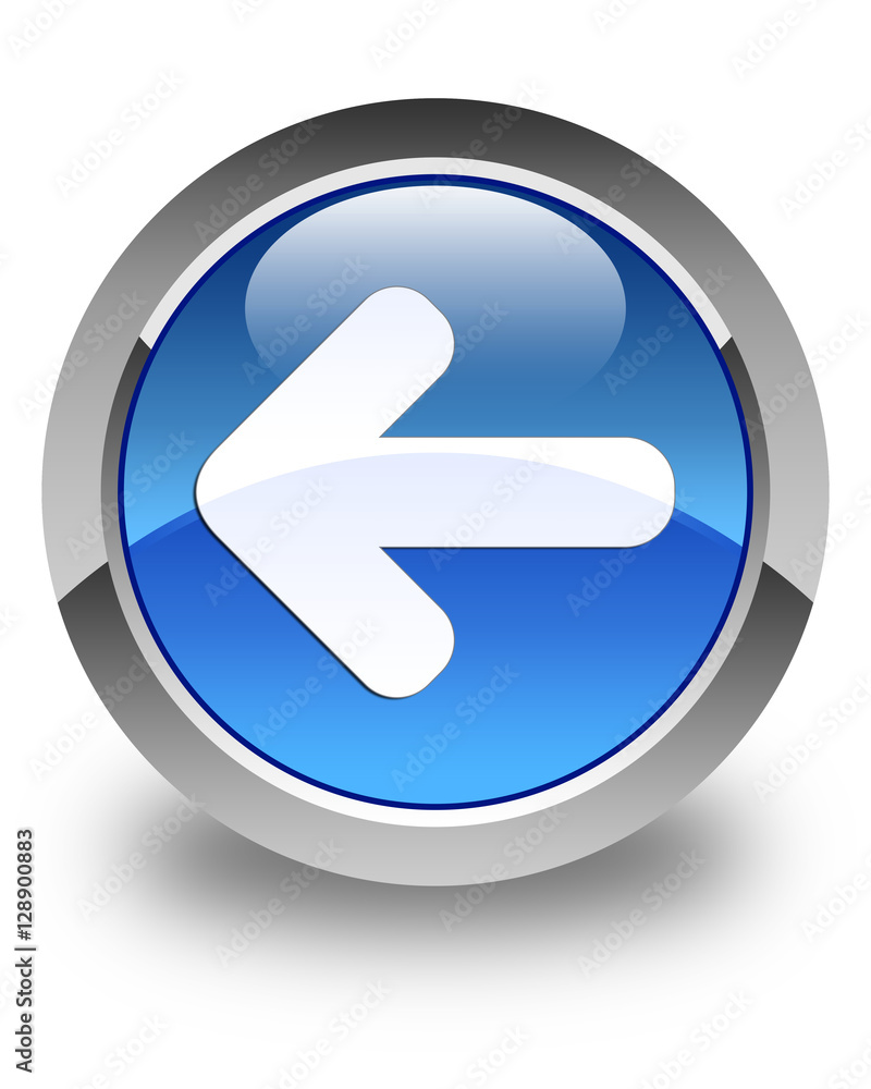Back arrow icon glossy blue round button 2 Back arrow icon glossy blue round button 2
