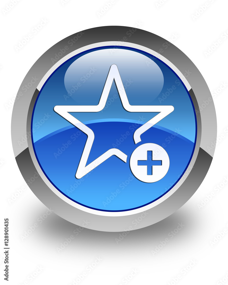 Add to favorite icon glossy blue round button Add to favorite icon glossy blue round button