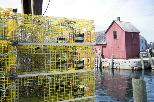 Rockport Harbor Lobster Traps and Pots Motiff #1