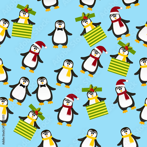 cute Christmas penguin