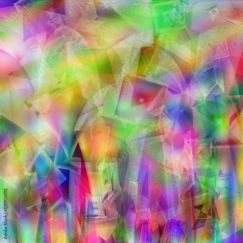 A background from iridescent transparent crystals.