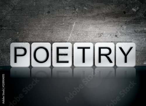Poetry Tiled Letters Concept and Theme