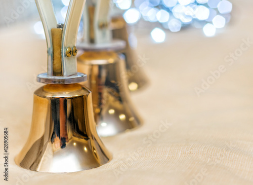 Handbells ready to play