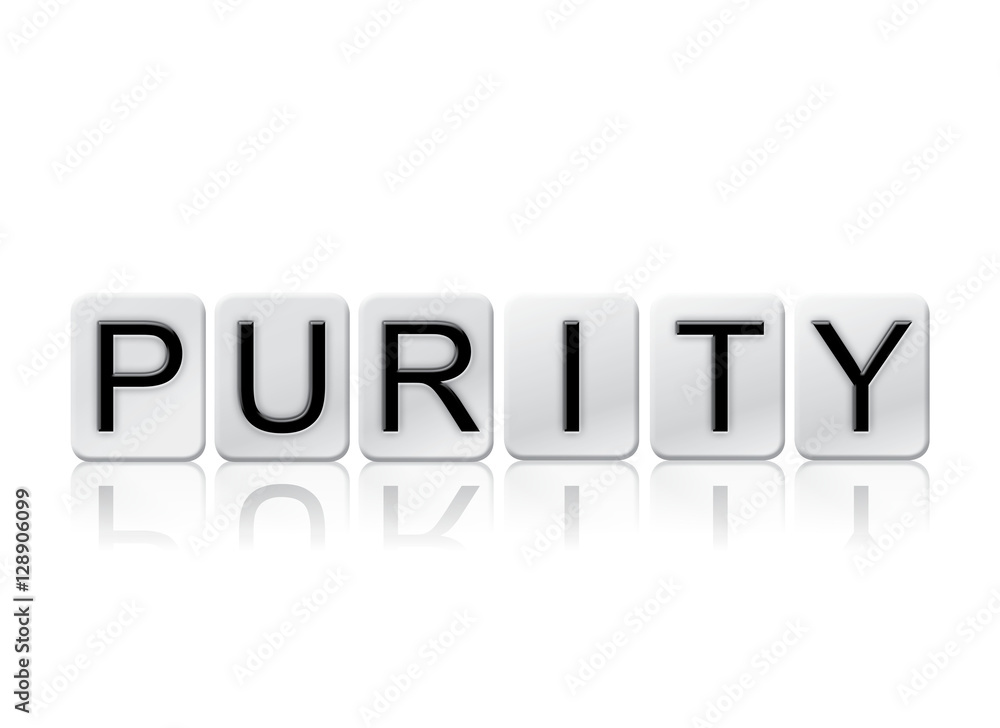 Purity Isolated Tiled Letters Concept and Theme Purity Isolated Tiled Letters Concept and Theme
