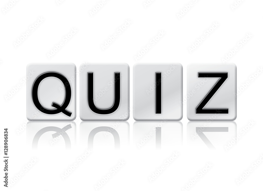 Quiz Isolated Tiled Letters Concept and Theme Quiz Isolated Tiled Letters Concept and Theme