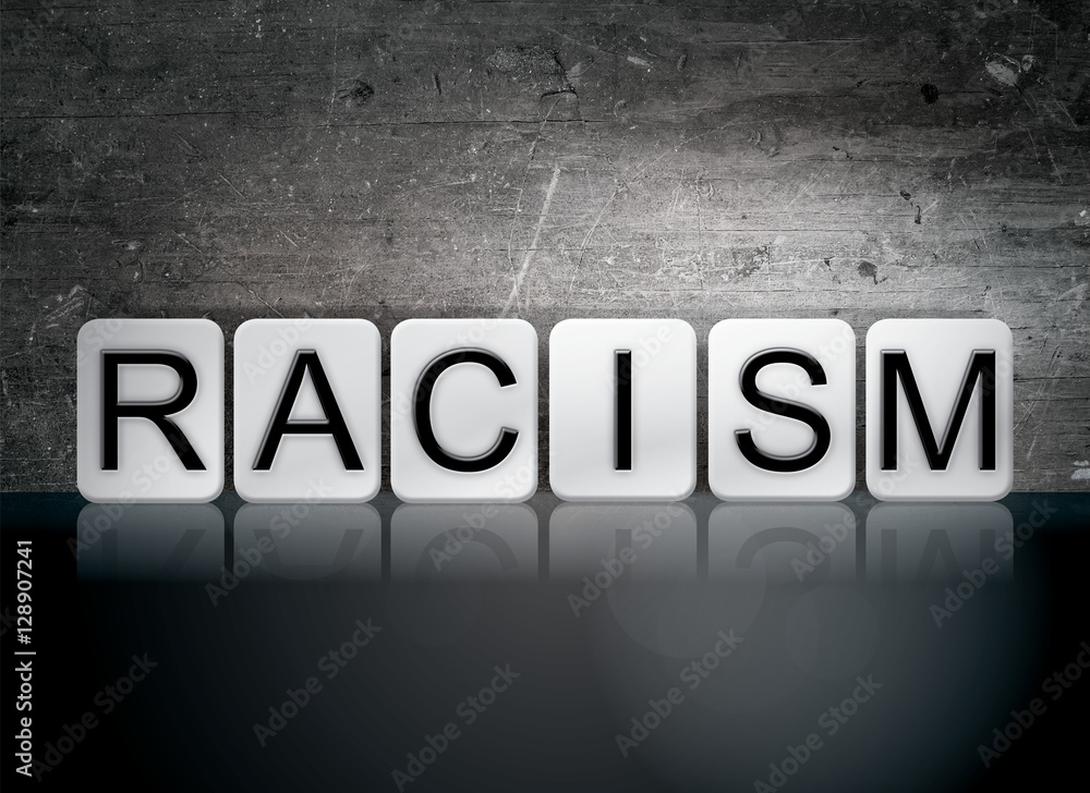 Racism Tiled Letters Concept and Theme