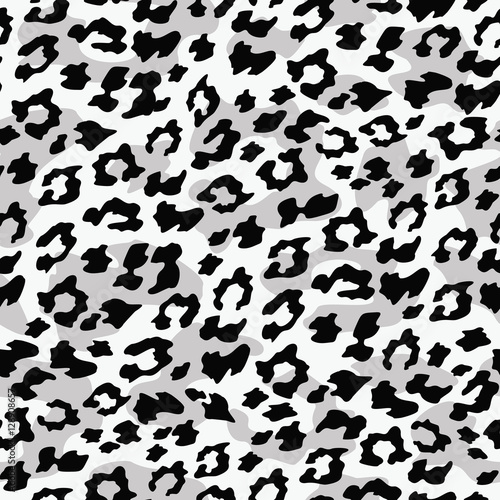Leopard seamless background. Vector illustration.