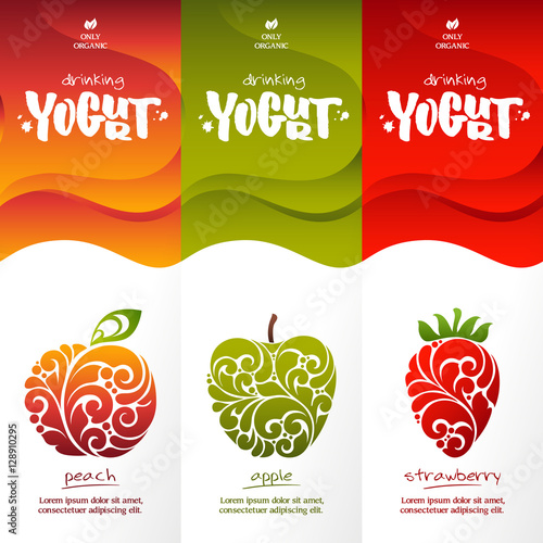 Stylish design for drinking yogurt