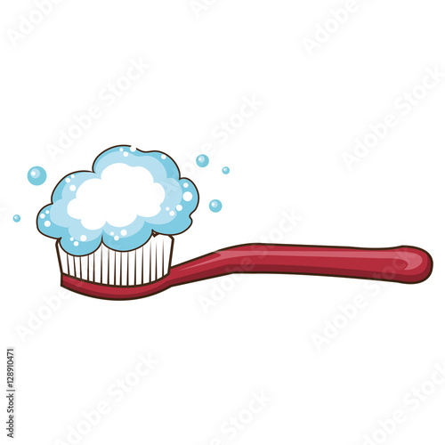 dental brush isolated icon vector illustration design