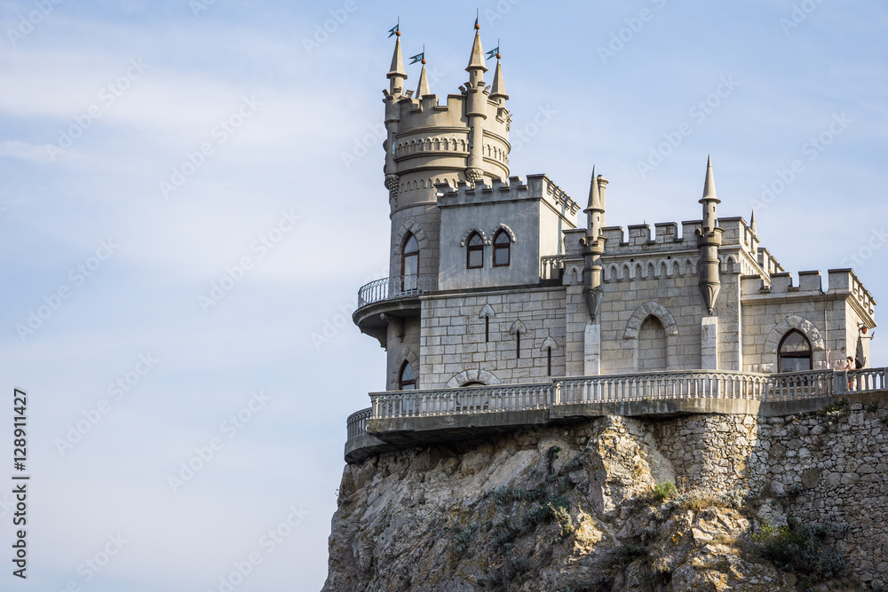 The decorative Neo-Gothic castle 