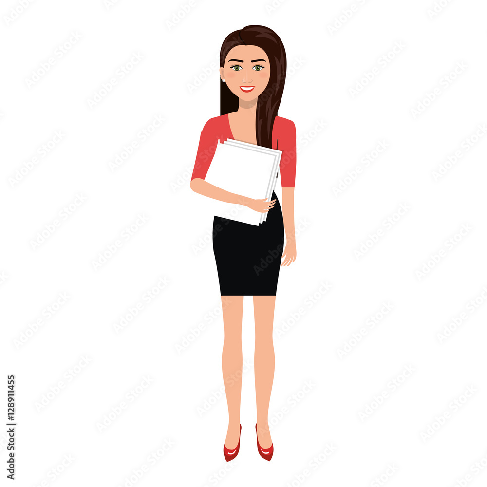 businesswoman character avatar isolated vector illustration design businesswoman character avatar isolated vector illustration design