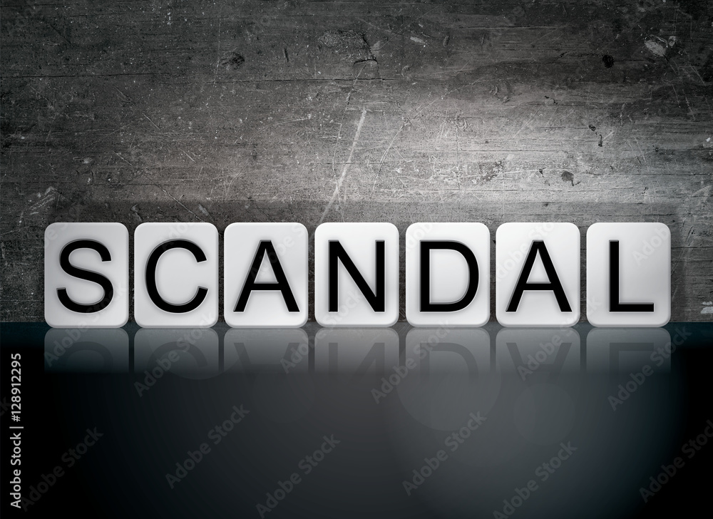 Scandal Tiled Letters Concept and Theme Stock Illustration Adobe Stock