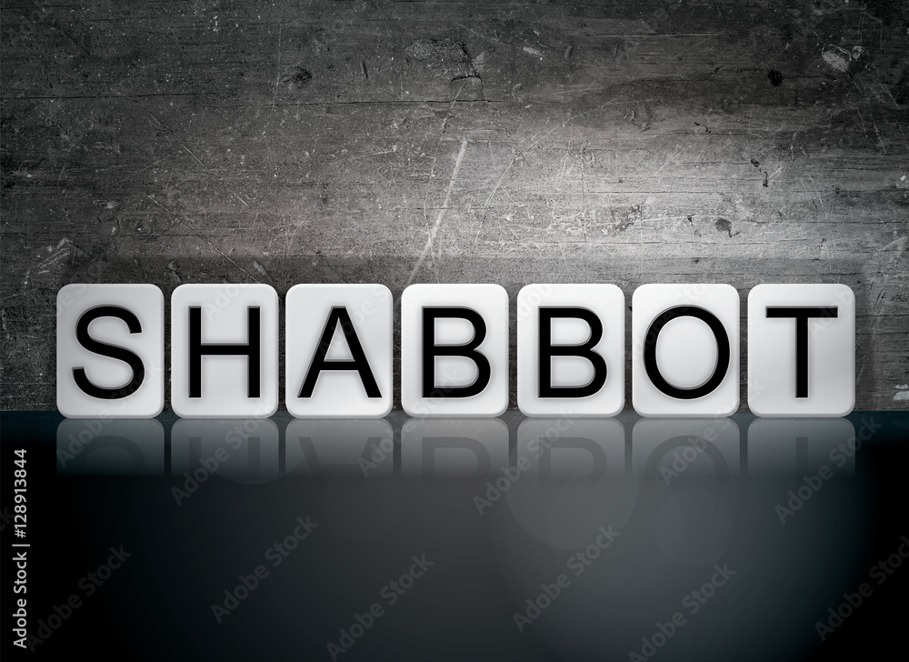 Shabbot Tiled Letters Concept and Theme