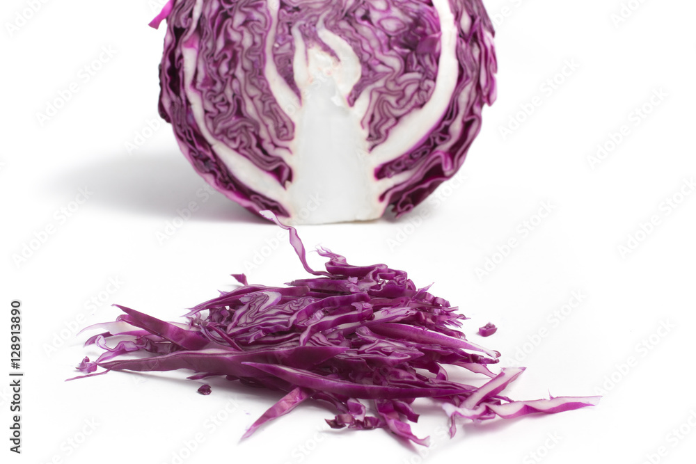 Sliced and Diced Purple Cabbage Sliced and Diced Purple Cabbage