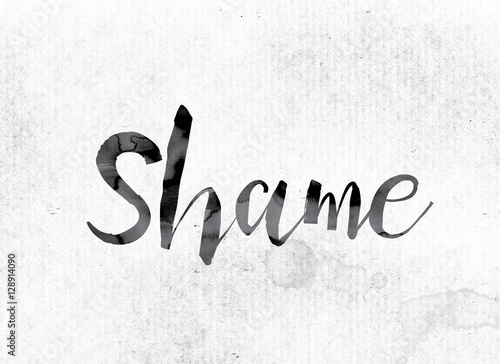Shame Concept Painted in Ink