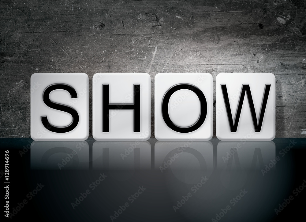 Show Tiled Letters Concept and Theme