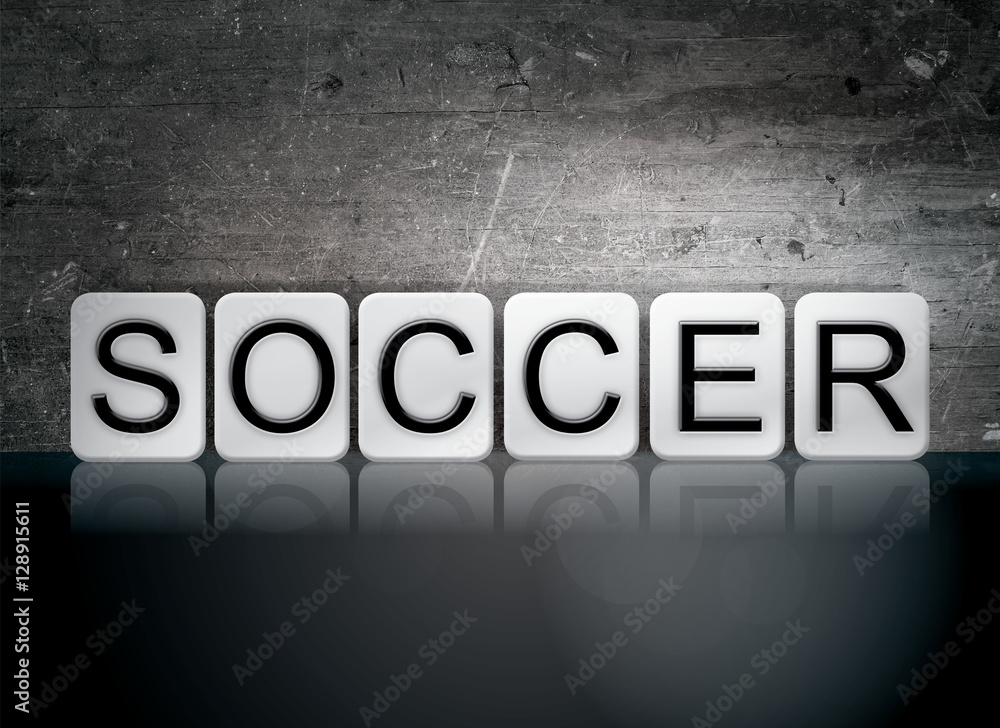 Soccer Tiled Letters Concept and Theme
