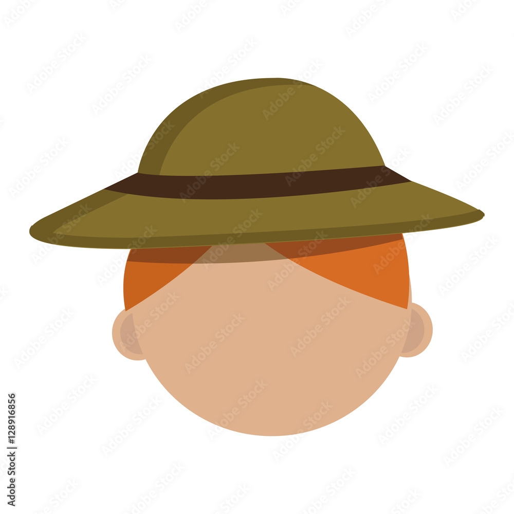 little scout character icon vector illustration design little scout character icon vector illustration design