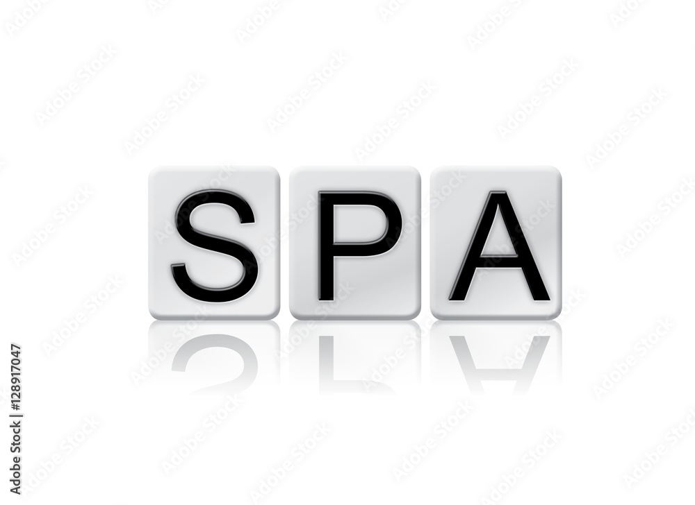 Spa Isolated Tiled Letters Concept and Theme Spa Isolated Tiled Letters Concept and Theme