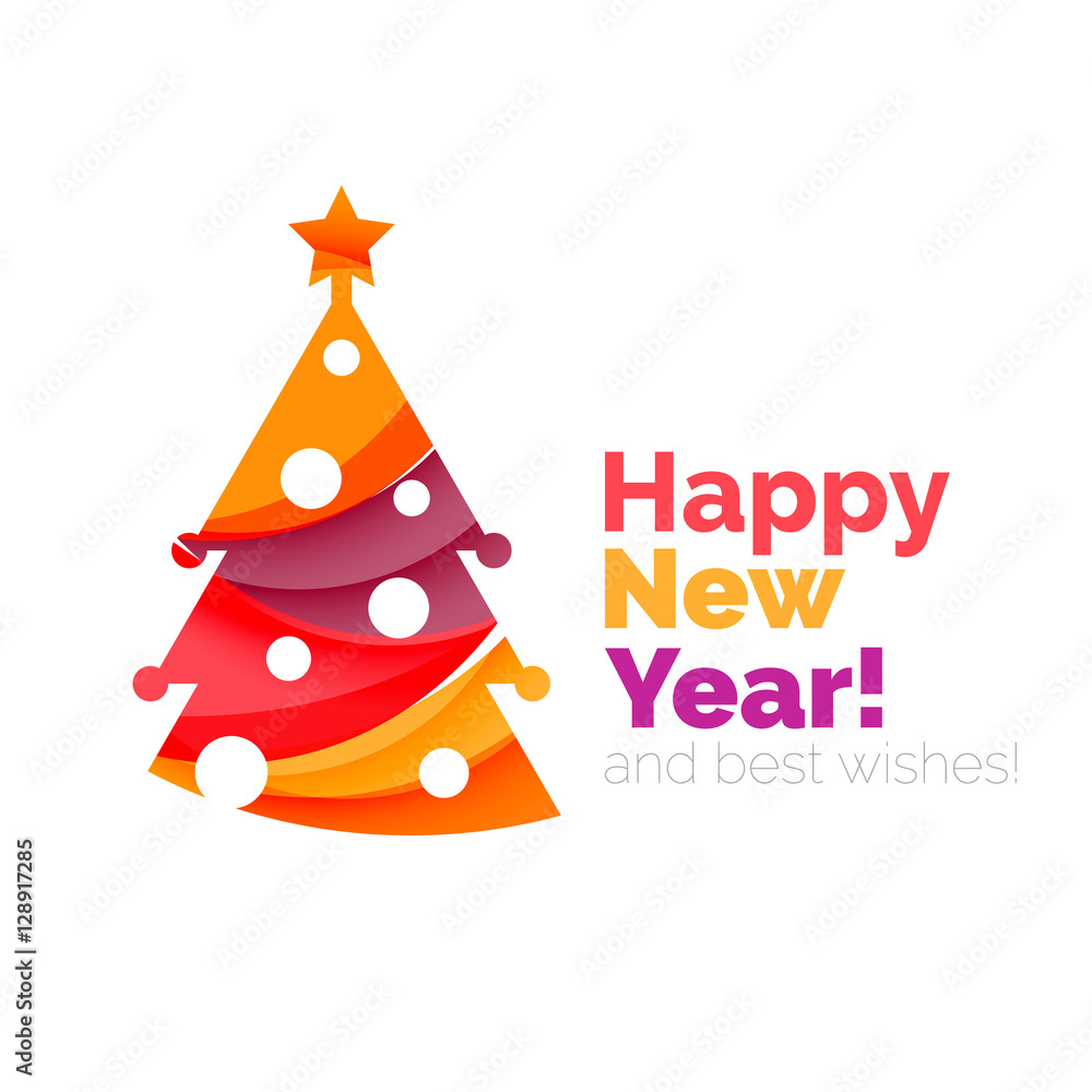 New Year and Christmas holiday elements New Year and Christmas holiday elements