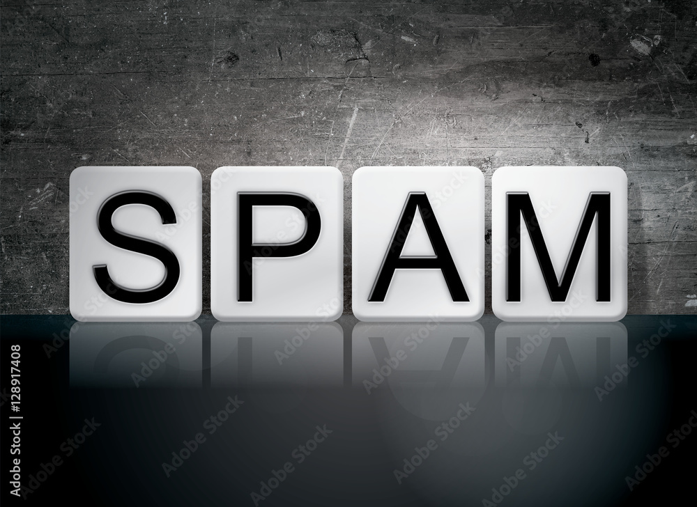 Spam Tiled Letters Concept and Theme