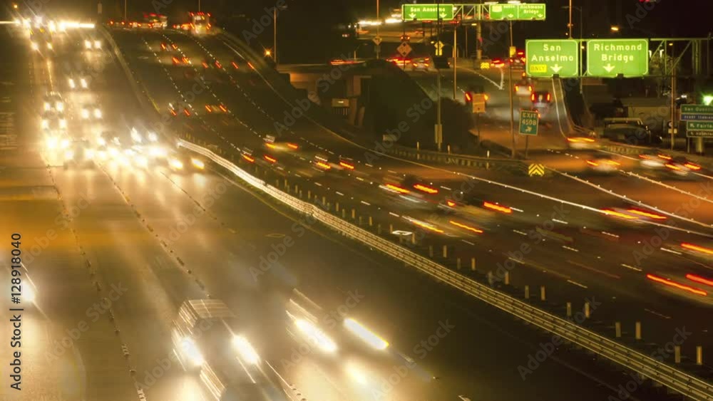 Time lapse of the Golden Gate Bridge traffic in San Francisco, California Time lapse of the Golden Gate Bridge traffic in San Francisco, California