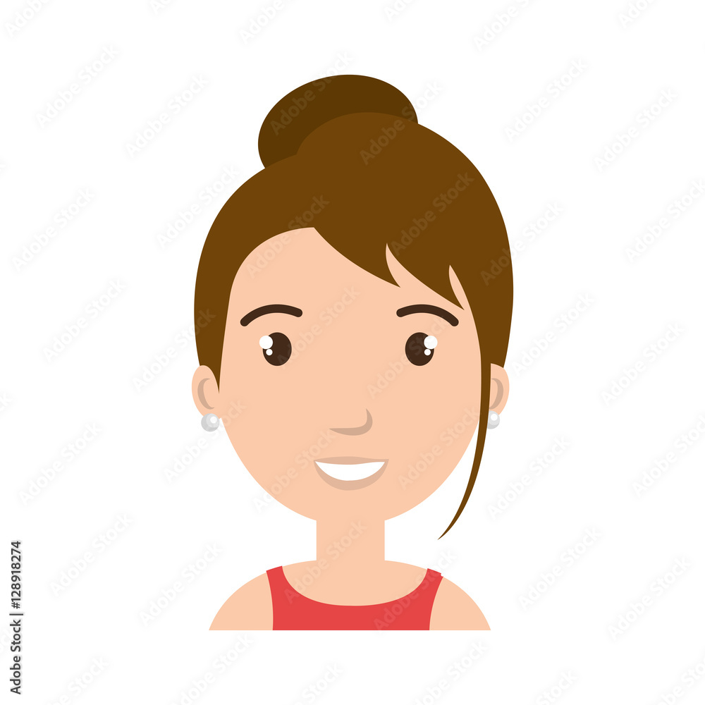 young woman teacher character vector illustration design