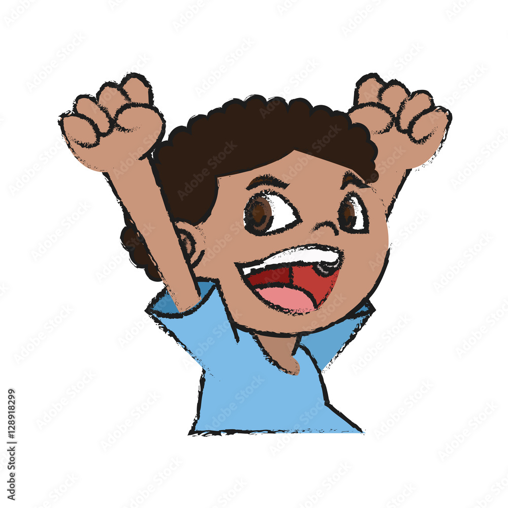 Boy cartoon icon. Kid childhood little and people theme. Isolated design. Vector illustration Boy cartoon icon. Kid childhood little and people theme. Isolated design. Vector illustration