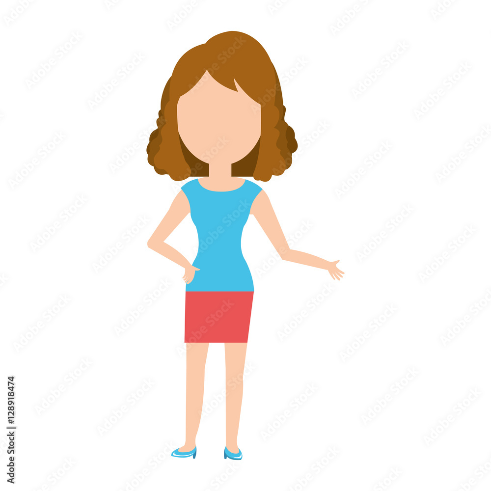 young woman teacher character vector illustration design young woman teacher character vector illustration design